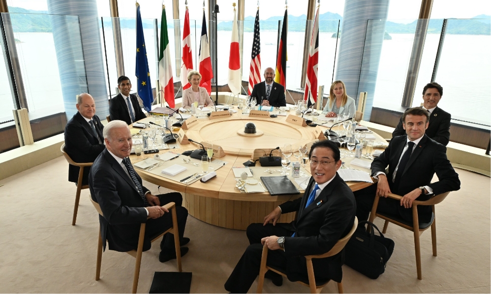 セッション（G7首脳 ワーキング・ランチ）